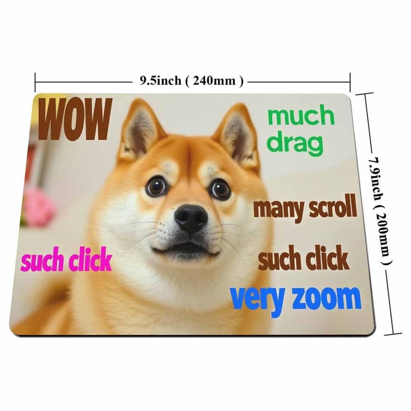 Smooffly Funny Doge Mousepad Rectangle Shape - Image 2